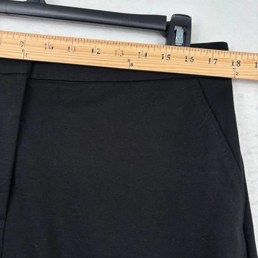 Banana Republic Pont Knit Pant Womens Size 14 Black High Rise Stretch Minimalist - Picture 11 of 15